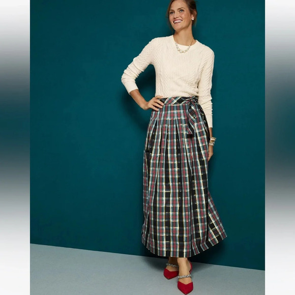 TALBOTS SATIN BOW CABLE KNIT PULLOVER Feminine cabin core holiday party - Picture 12 of 12